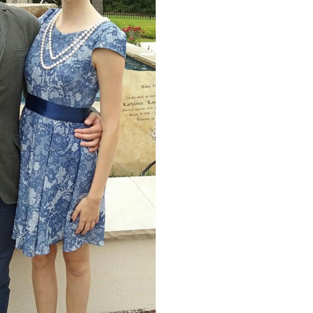 Blue lace Betsey Johnson dress Size 2